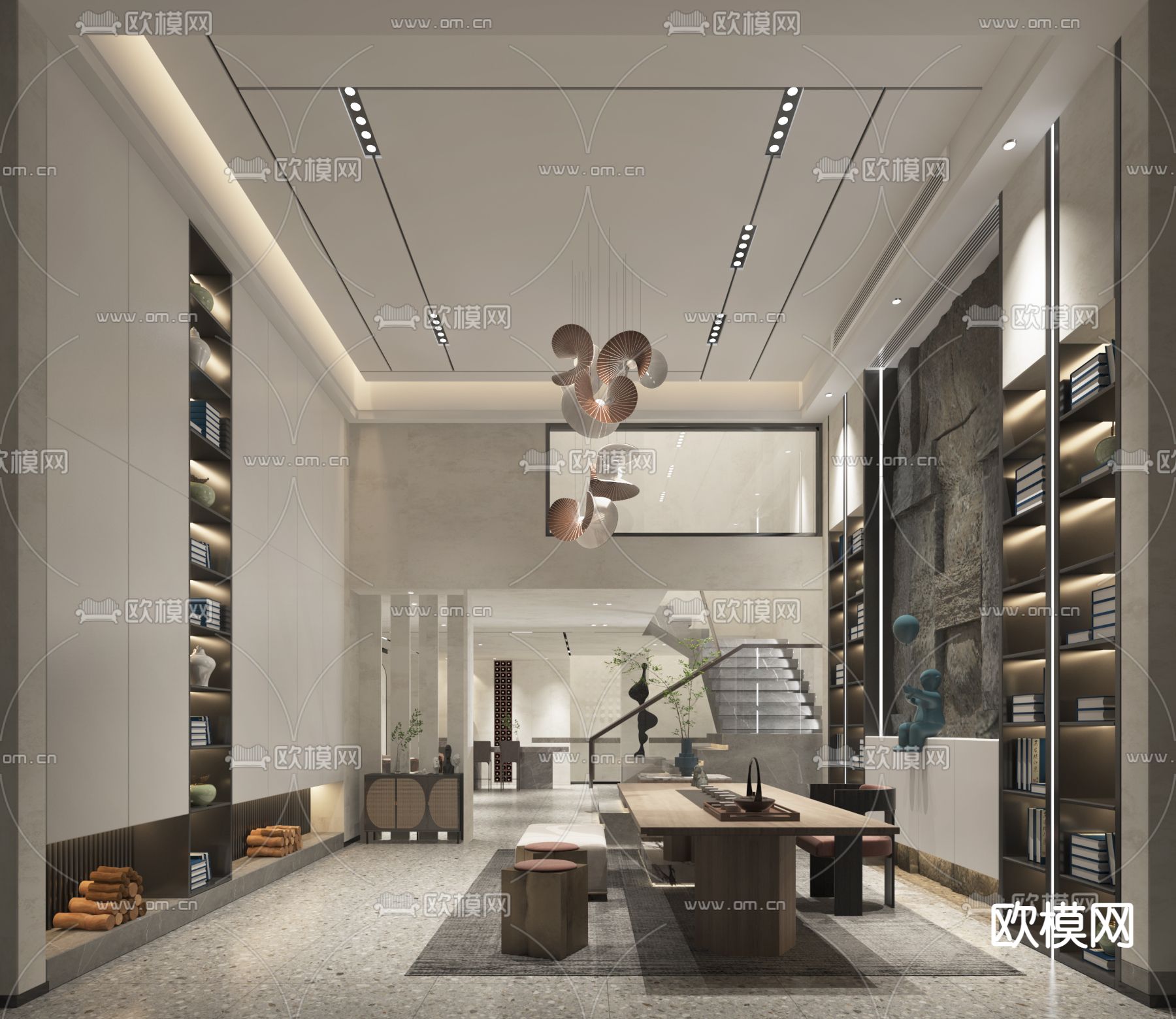 侘寂茶室3d模型下载