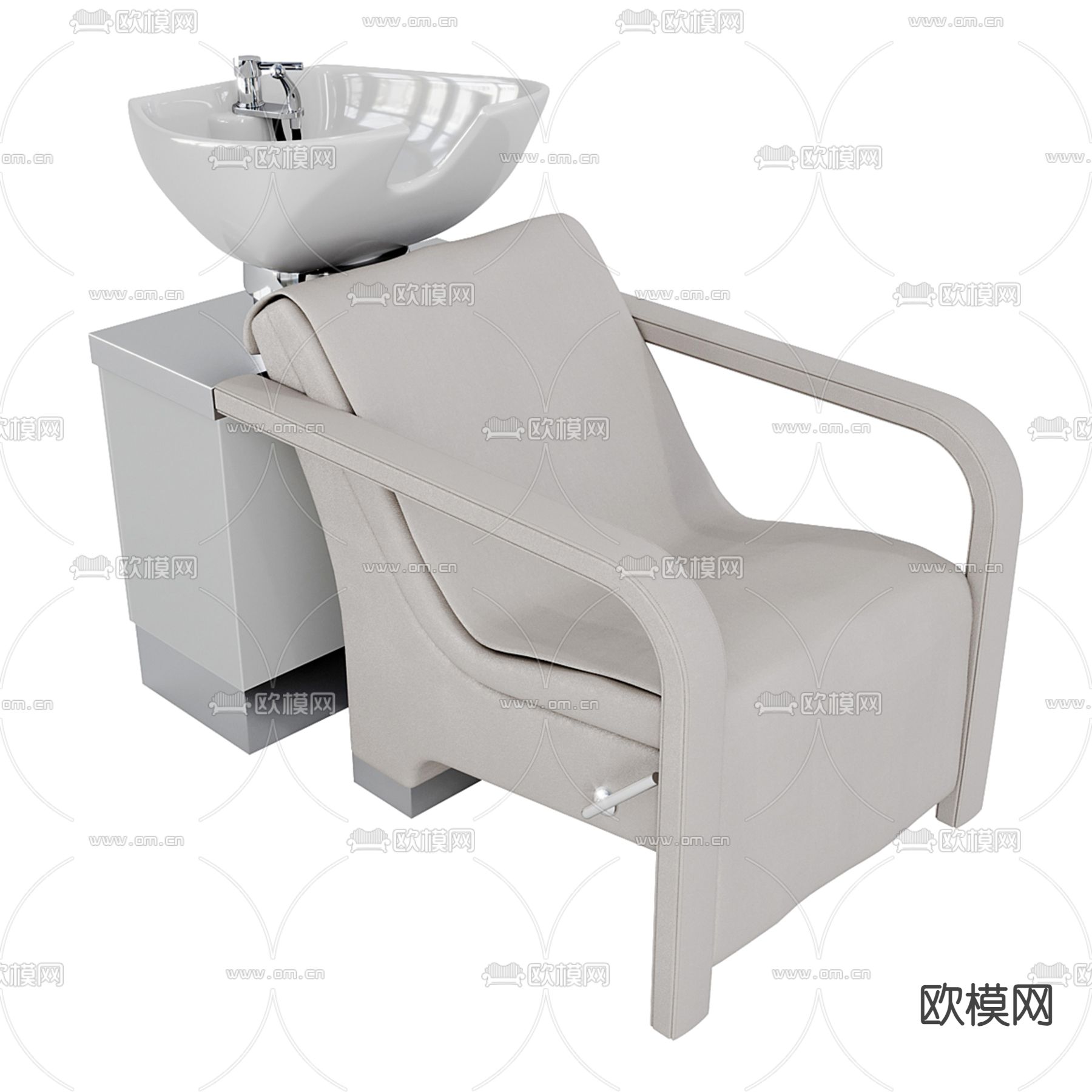 洗头床 洗发椅3d模型下载