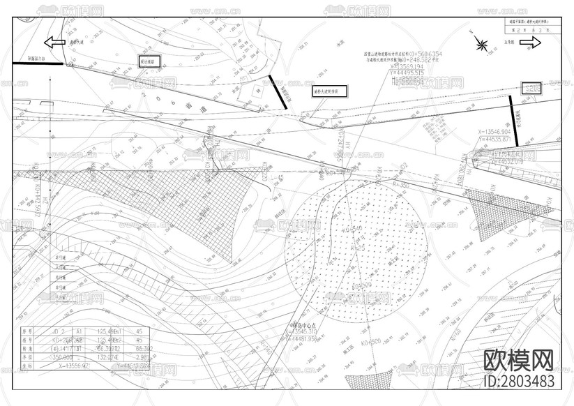 四望山物流園平場一期及道路工程CAD施工圖下載(渲染圖5)