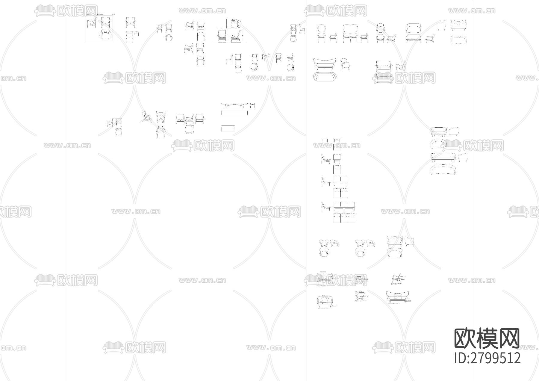 意大利House of Finn Juh家居cad图库下载（渲染图3）