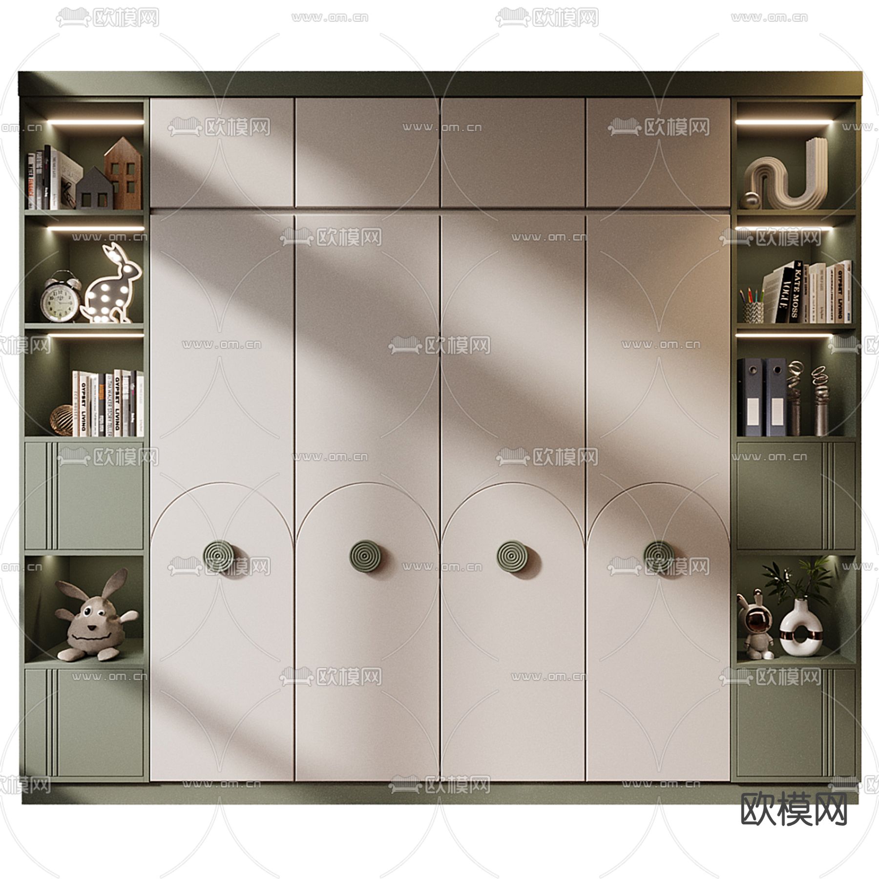 儿童衣柜3d模型下载