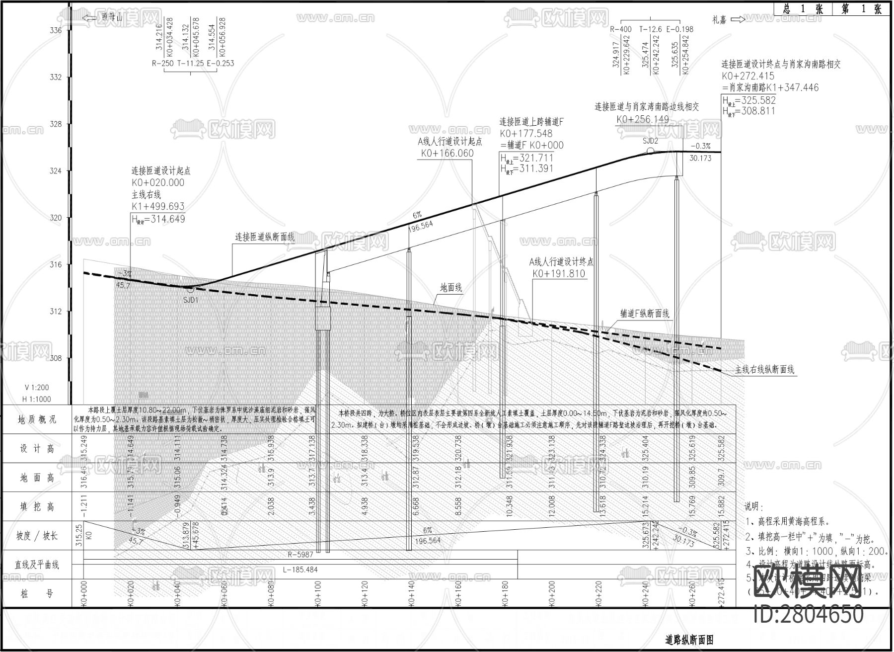 星光大道北延线cad工程图下载（渲染图3）