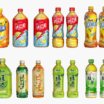  冰红茶 饮料 饮料瓶su模型 