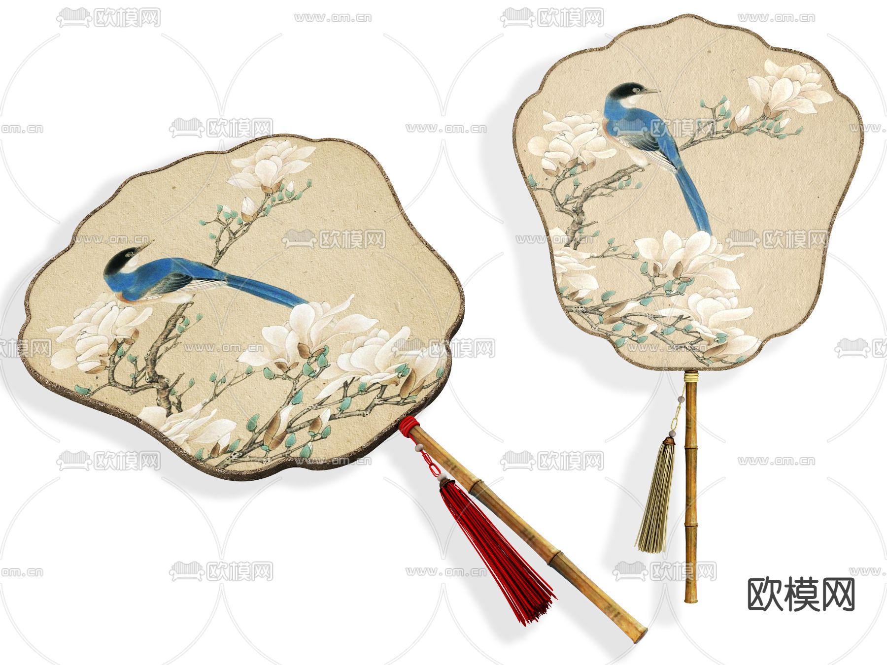 中式团扇 纸扇 宫扇su模型下载_ID14238809_sketchup模型下载-欧模网
