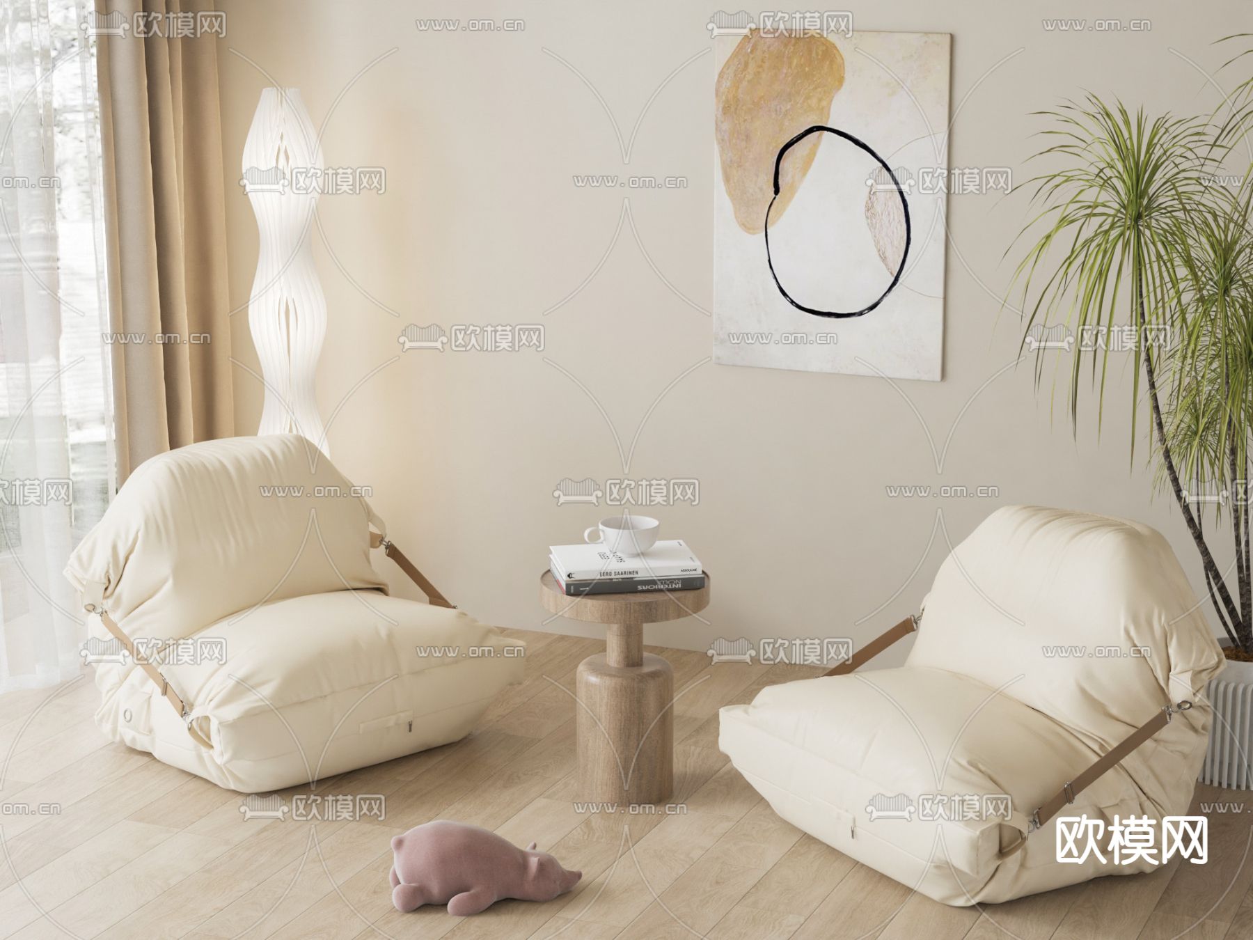 懒人沙发 软体沙发3d模型下载