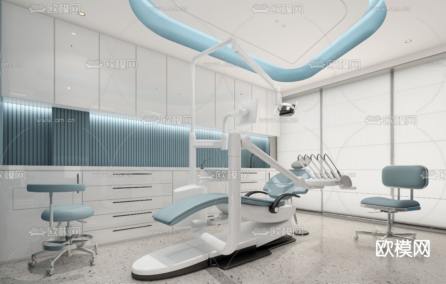 口腔医院 诊室3d模型下载