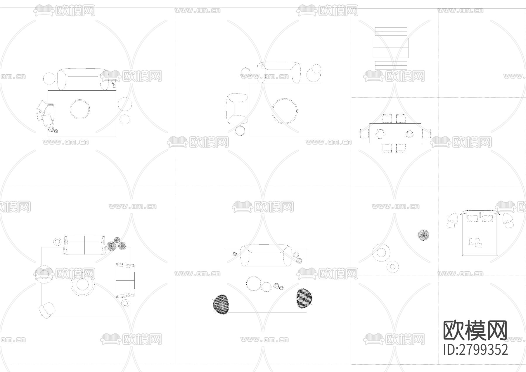 意大利GERVASONI家居cad图库下载