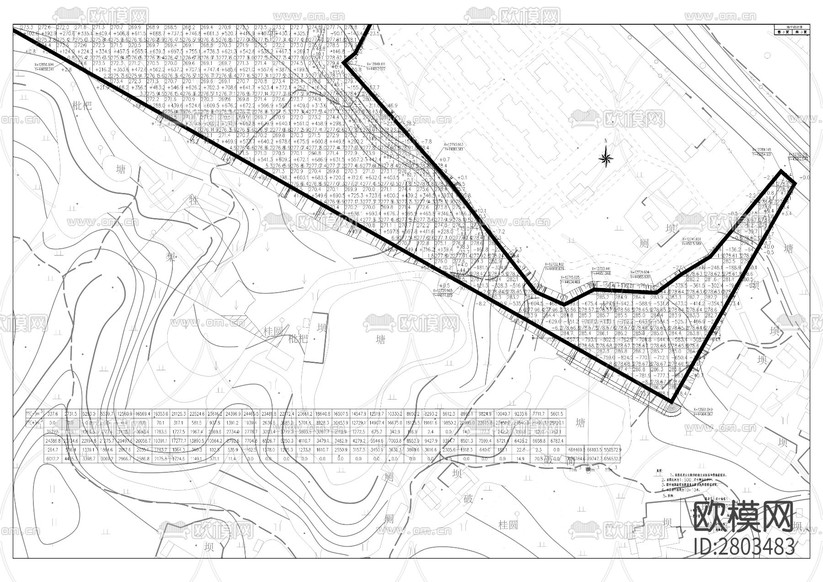 四望山物流園平場一期及道路工程CAD施工圖下載(渲染圖4)