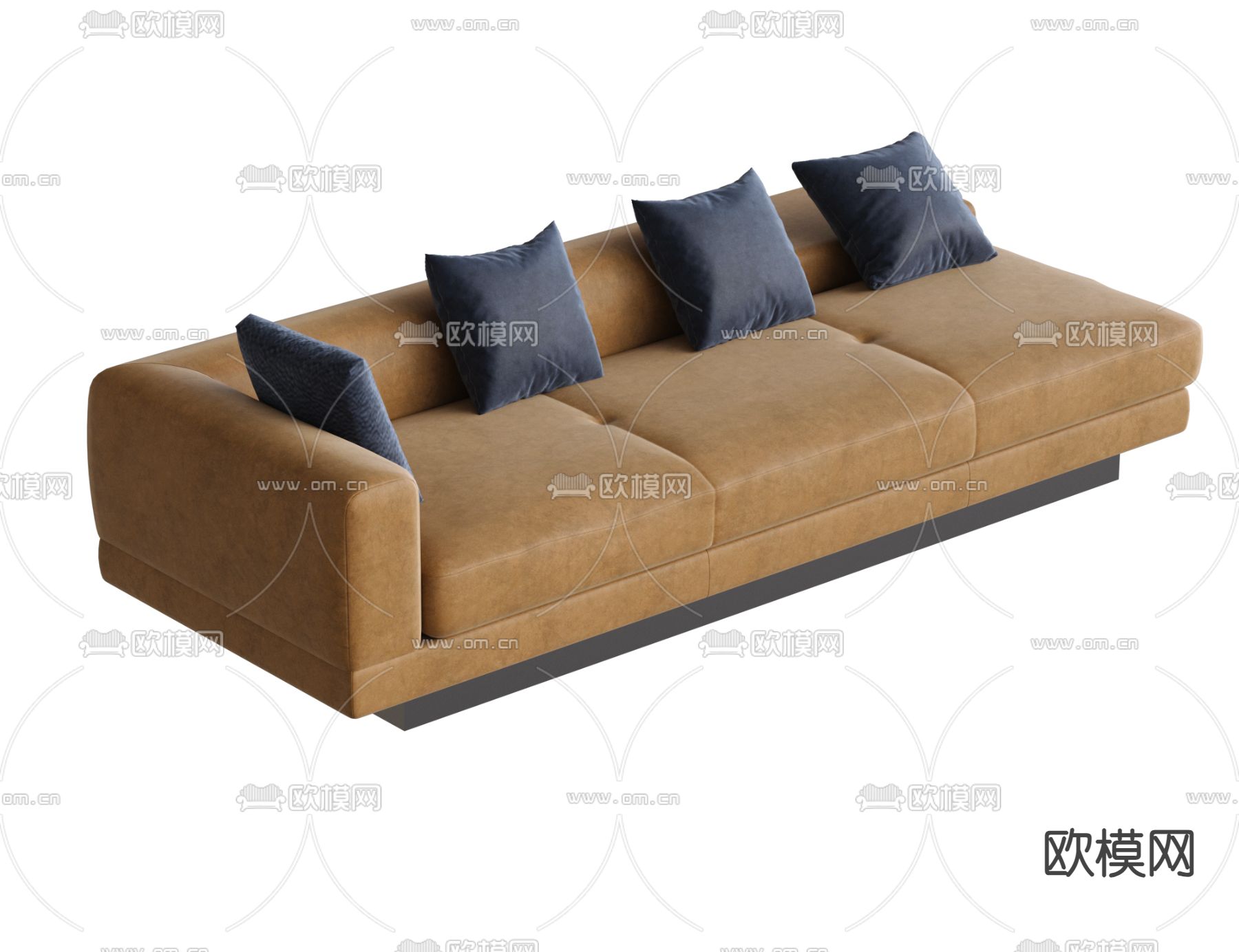 B&B 多人沙发3d模型下载
