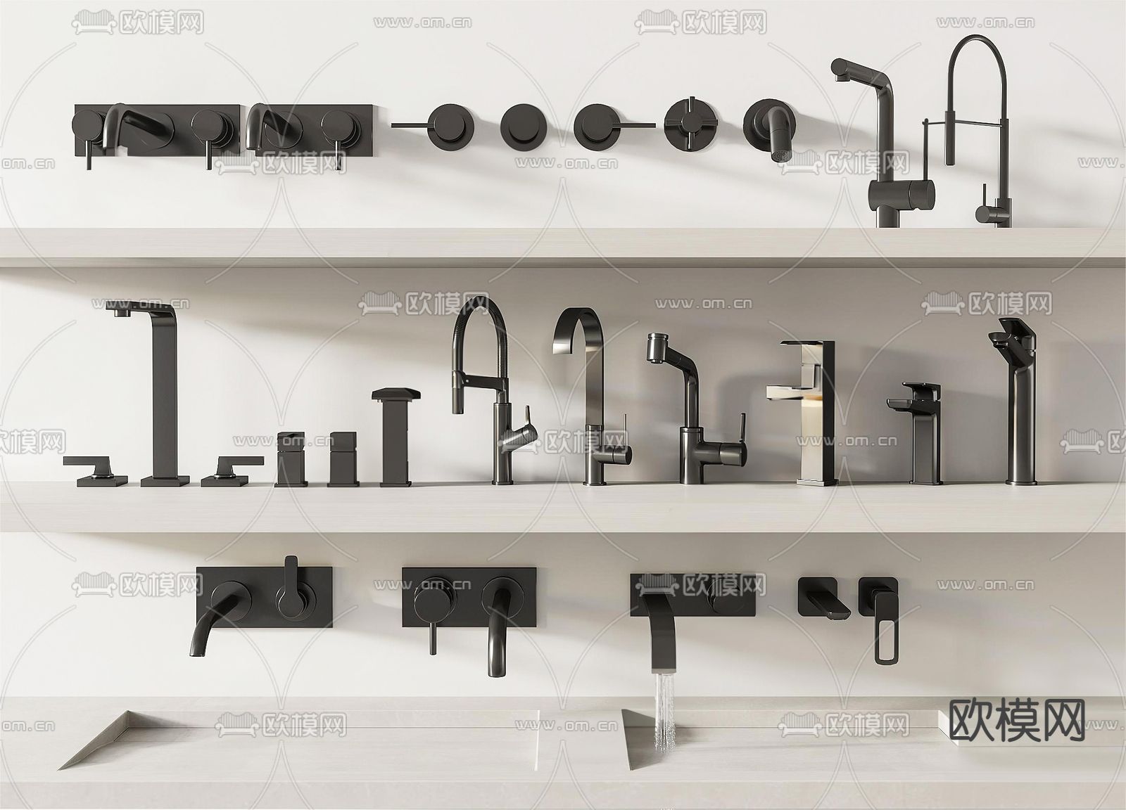 水龙头su模型下载（渲染图1）