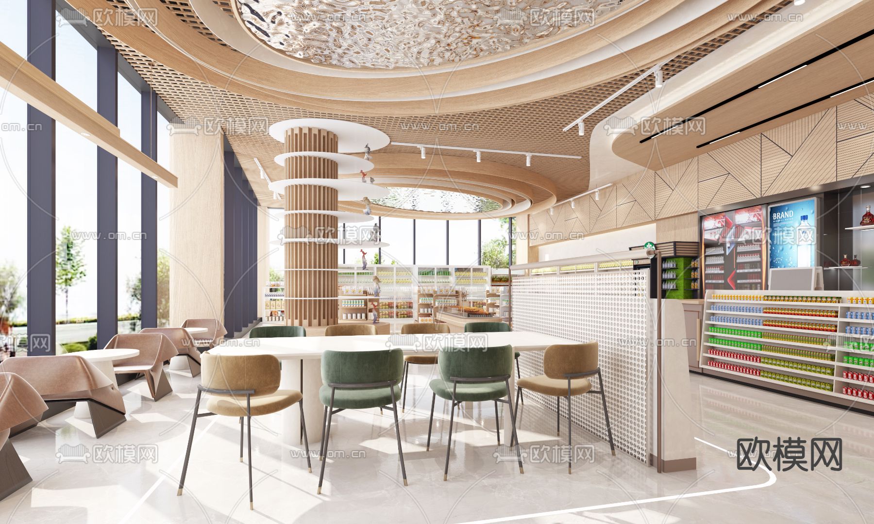 北欧便利店3d模型下载