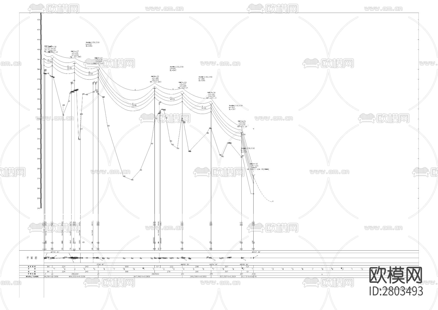特铝新材料项目110KV供电线路工程CAD施工图下载（渲染图4）