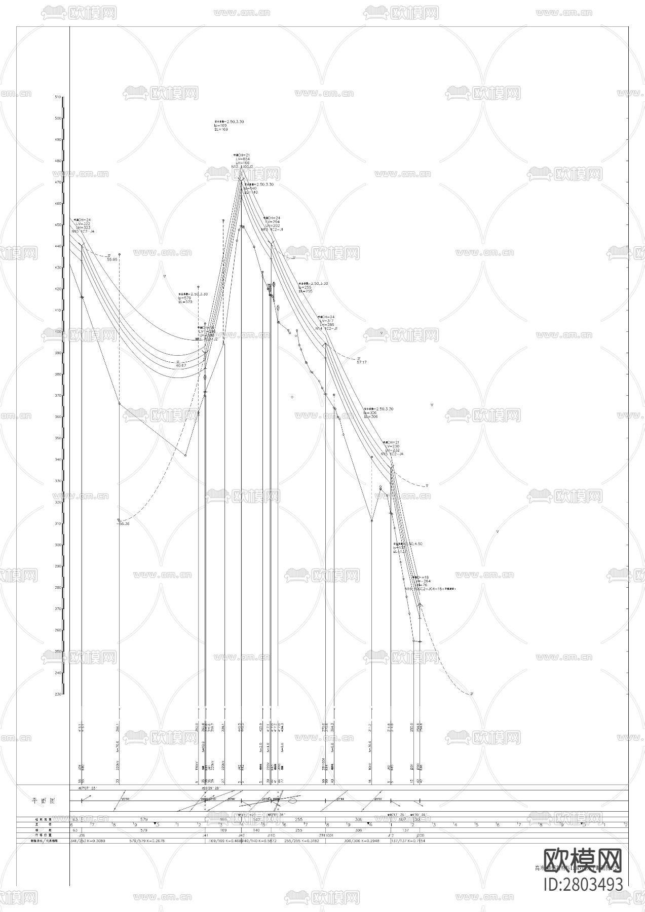 特铝新材料项目110KV供电线路工程CAD施工图下载（渲染图3）