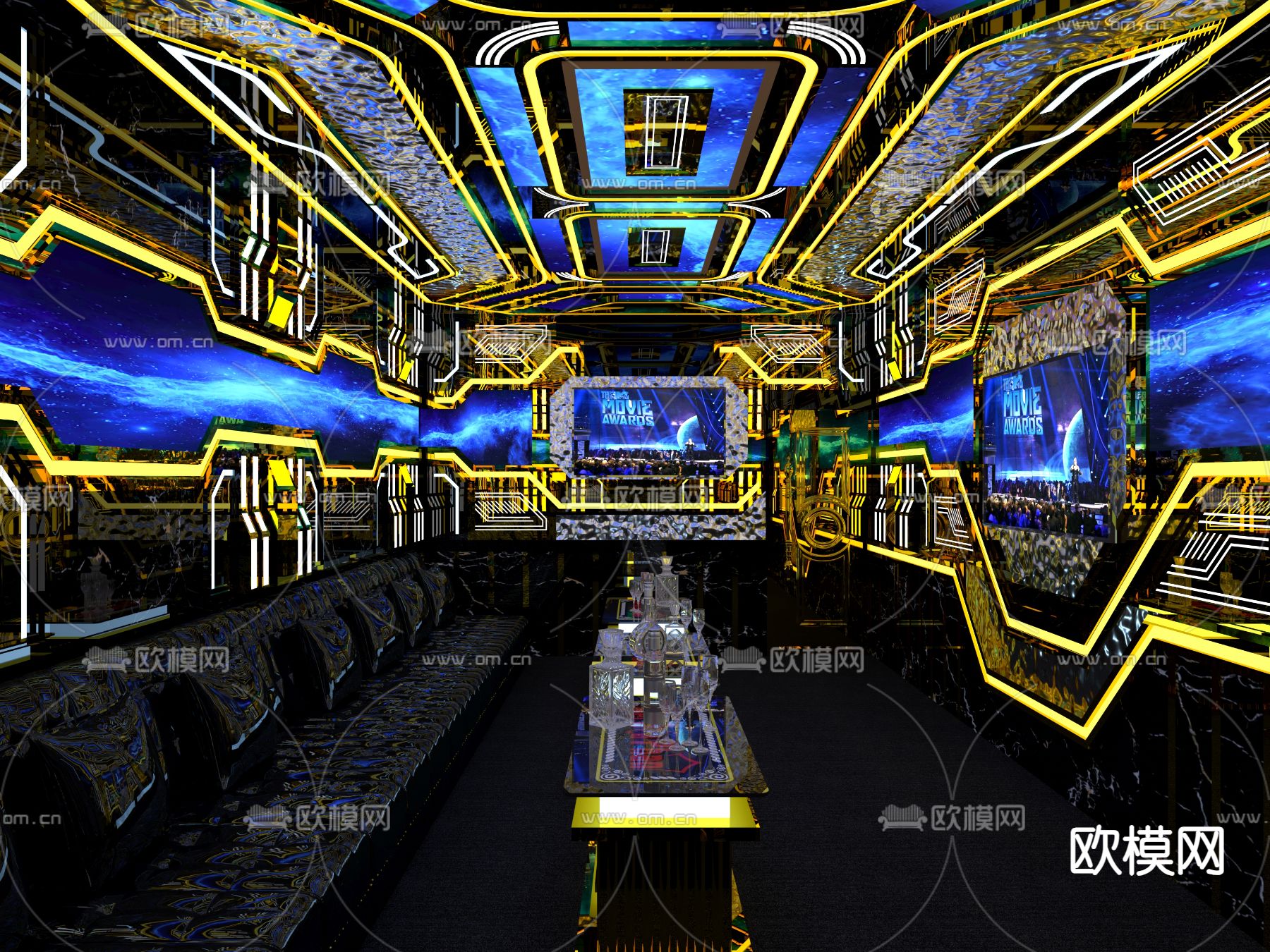 KTV包厢免费3d模型下载