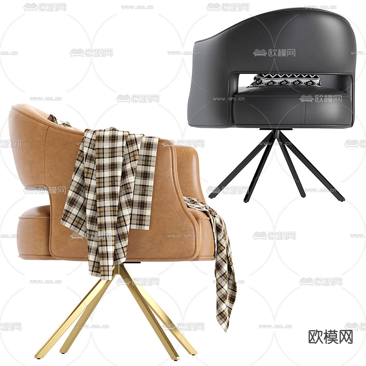 Giorgetti 沙发椅 休闲椅3d模型下载（渲染图3）