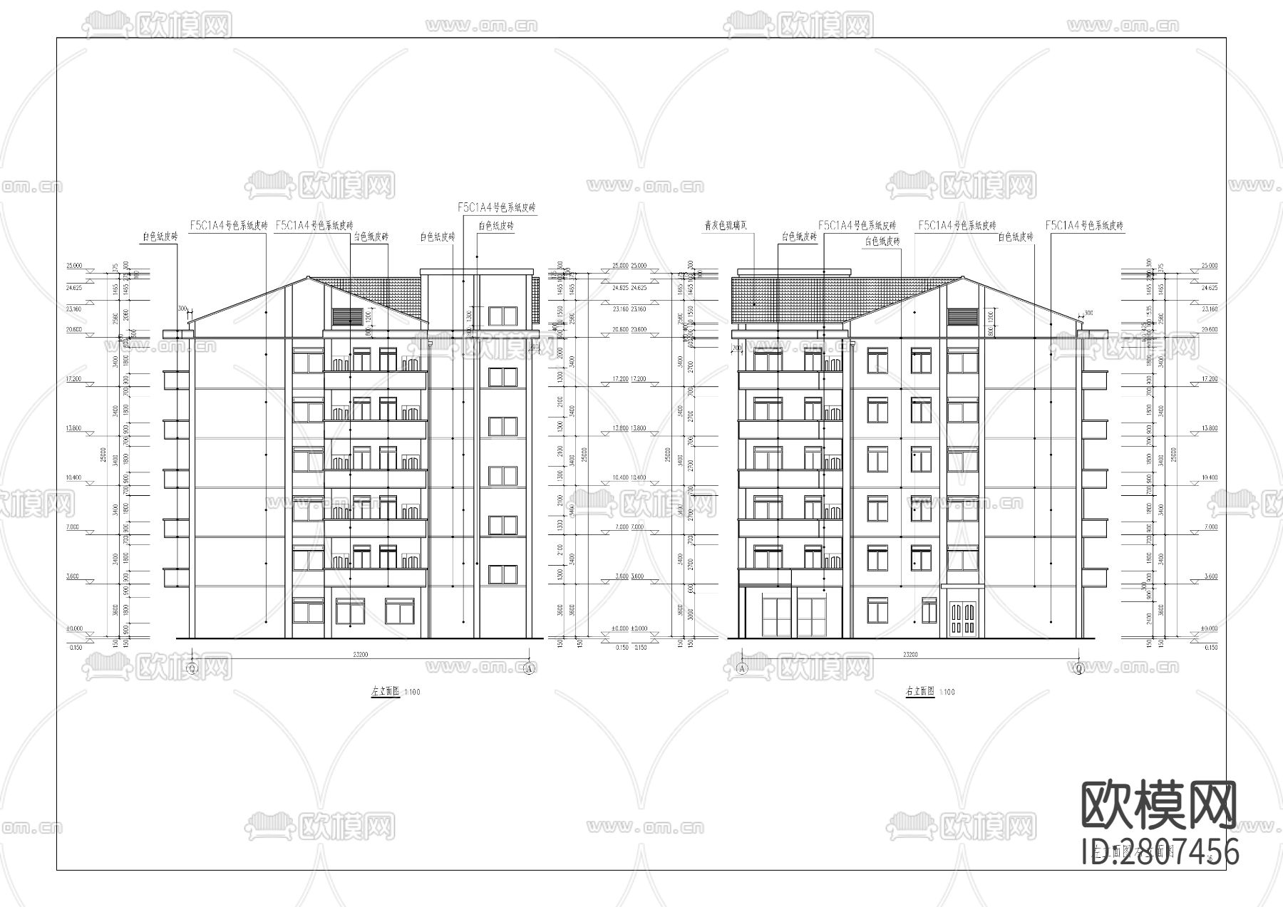 第一特困人员供养服务设施CAD施工图下载（渲染图5）