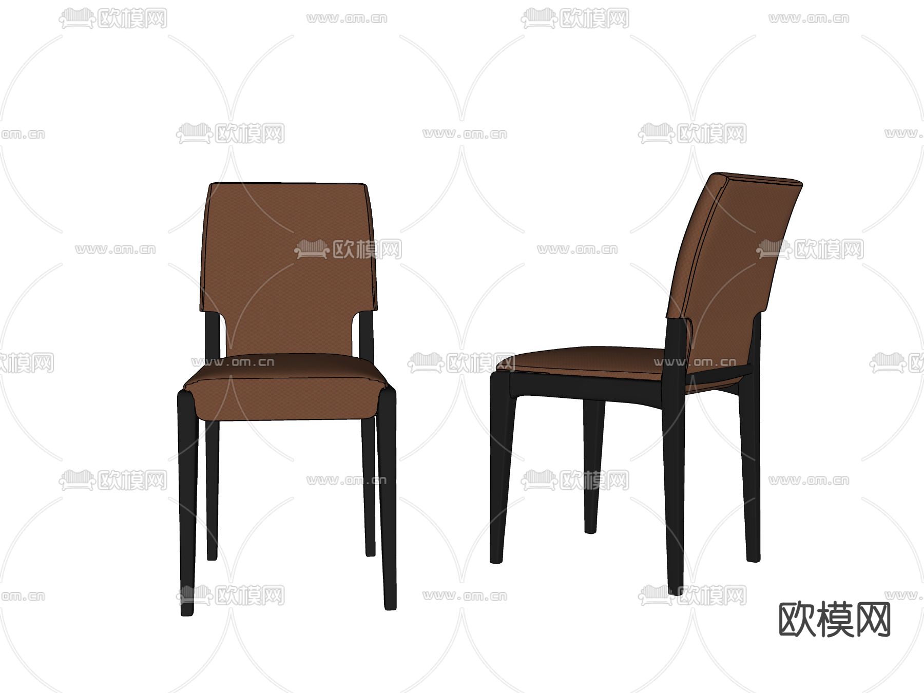 餐椅 椅子su模型下载（渲染图2）