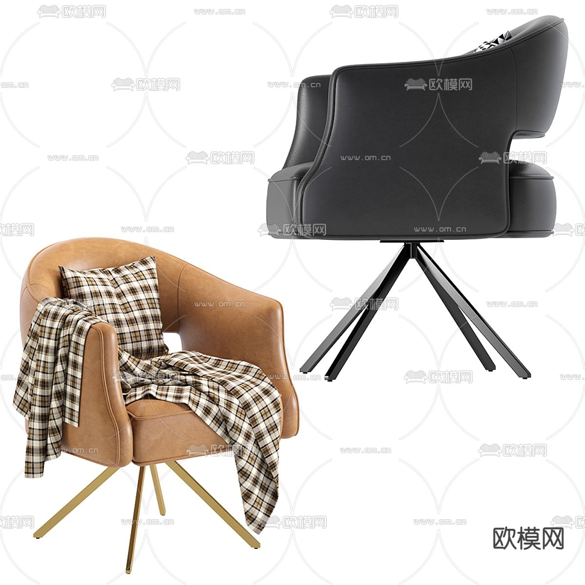 Giorgetti 沙发椅 休闲椅3d模型下载（渲染图4）