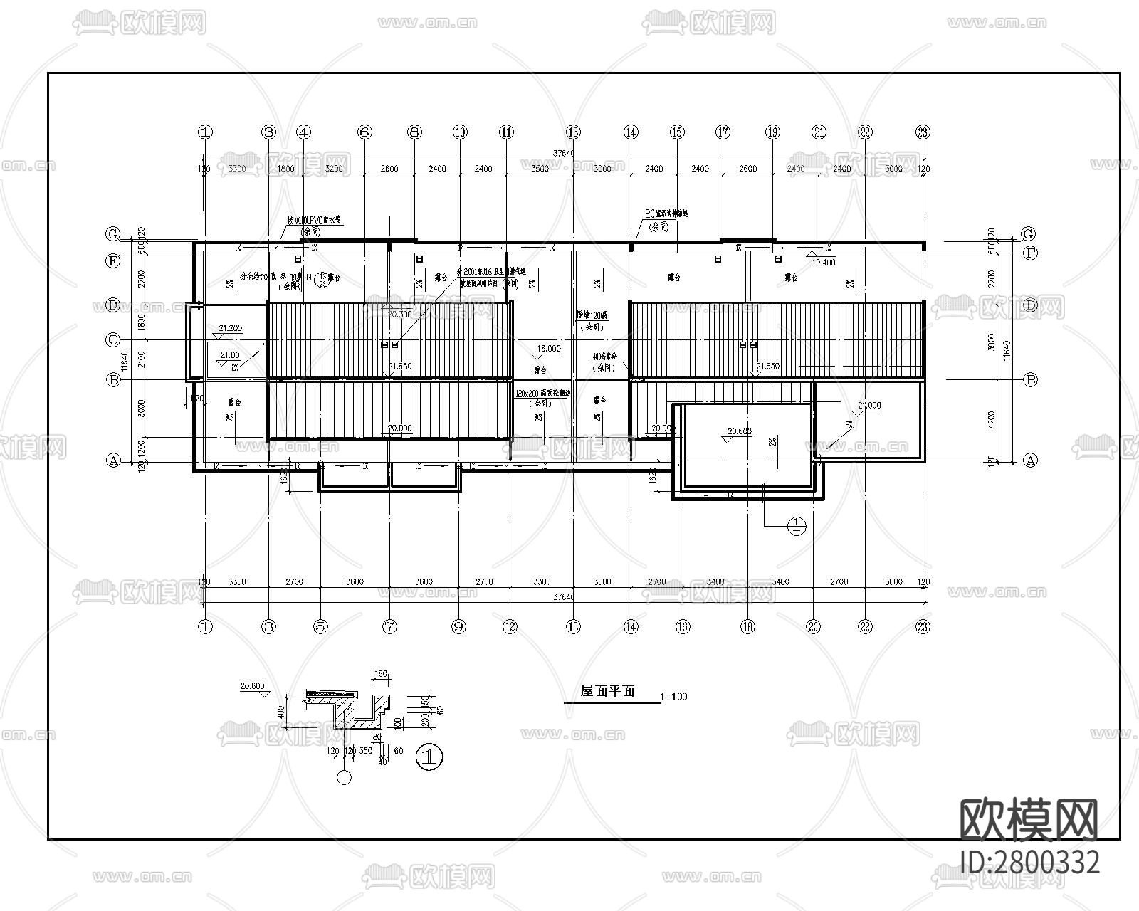 住宅CAD施工图下载（渲染图6）
