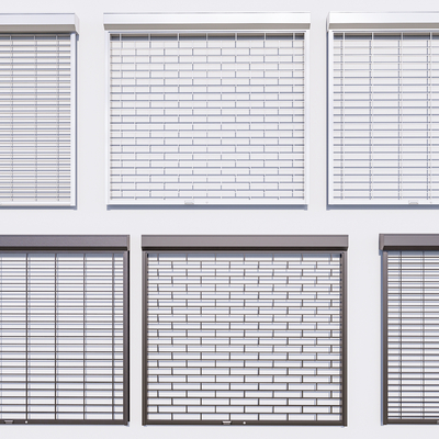 车库门 仓库门 卷帘门su模型