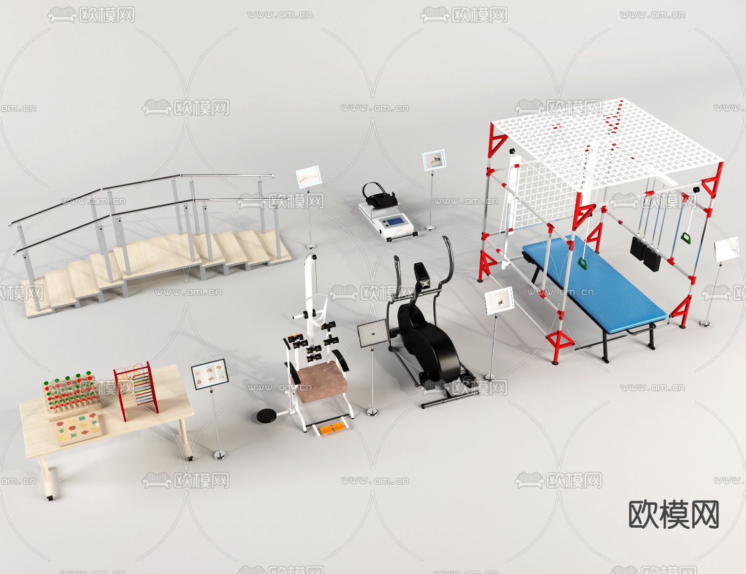 医疗器材 康复器材3d模型下载（渲染图1）