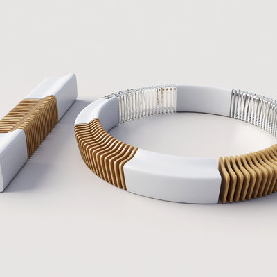  现代景观座椅 公园座椅su模型 