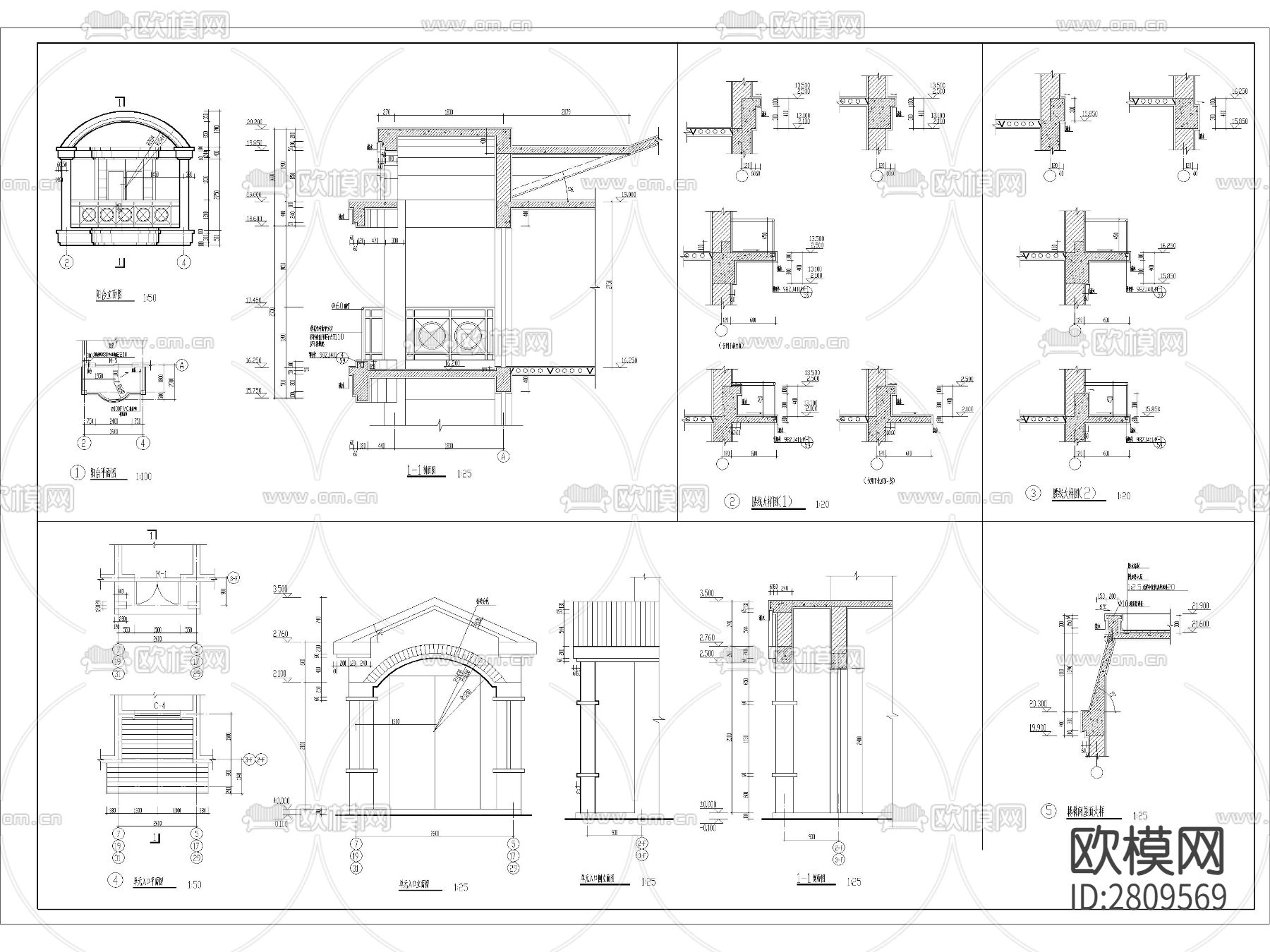 高层住宅建筑cad施工图下载（渲染图8）