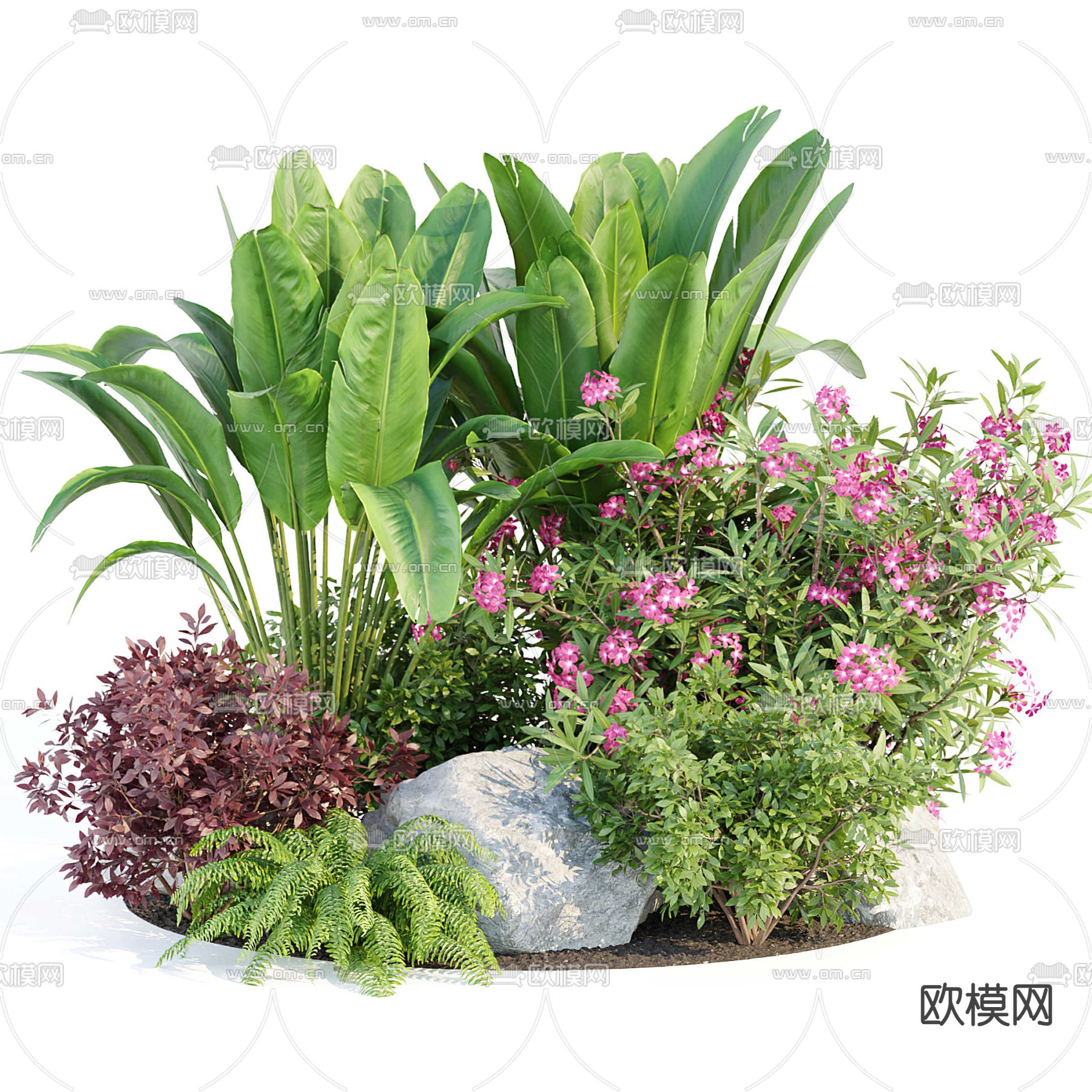 植物堆 灌木丛 绿篱3d模型下载