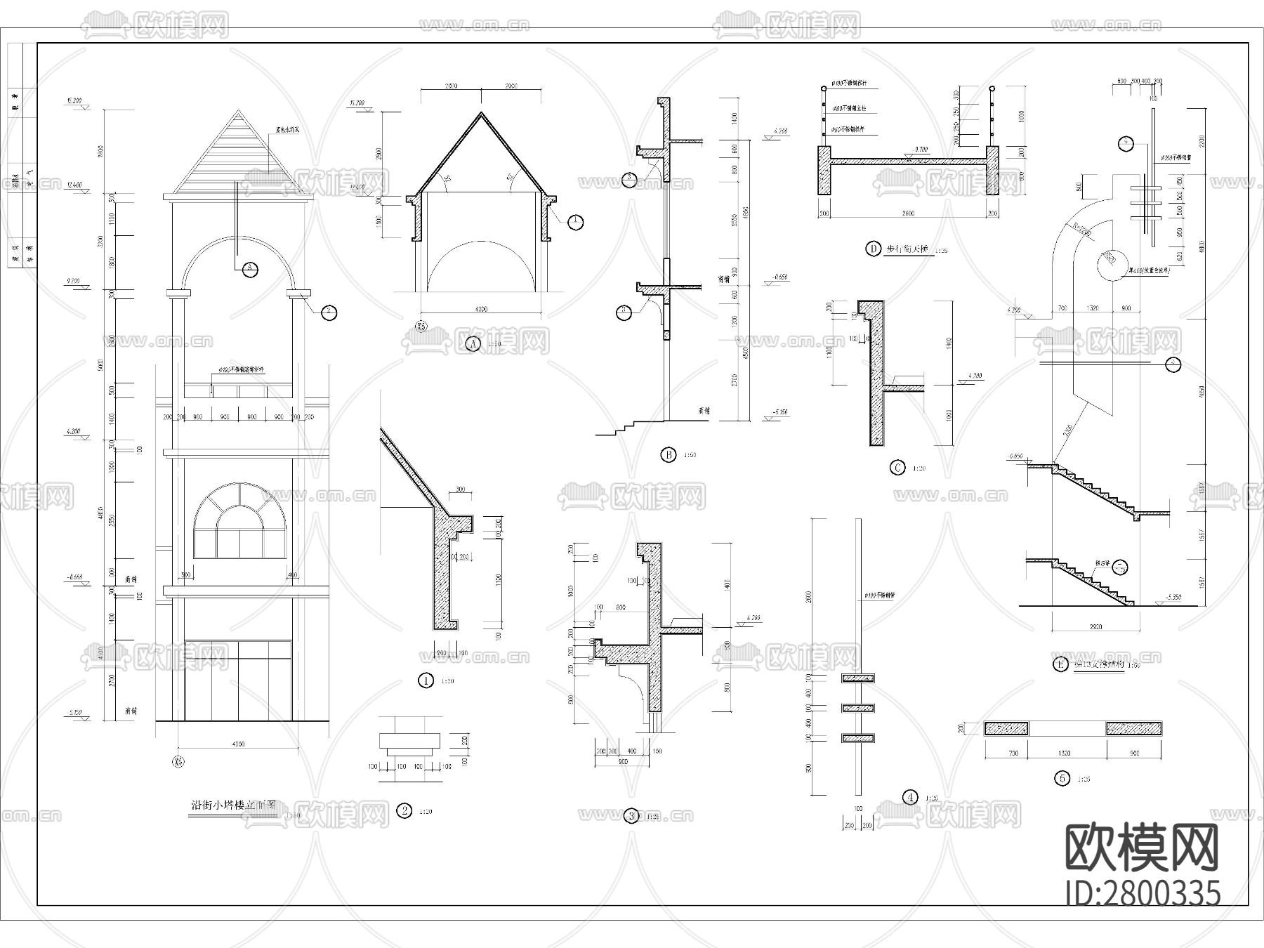 住宅CAD施工图下载（渲染图7）