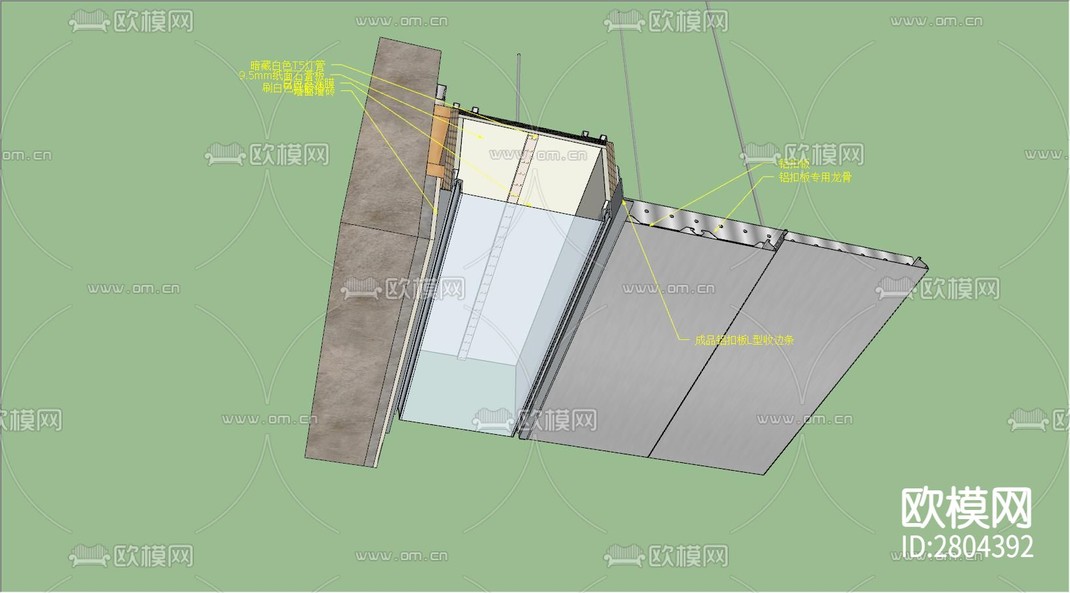 顶面节点图cad节点图-免费3dmax模型库-欧模网