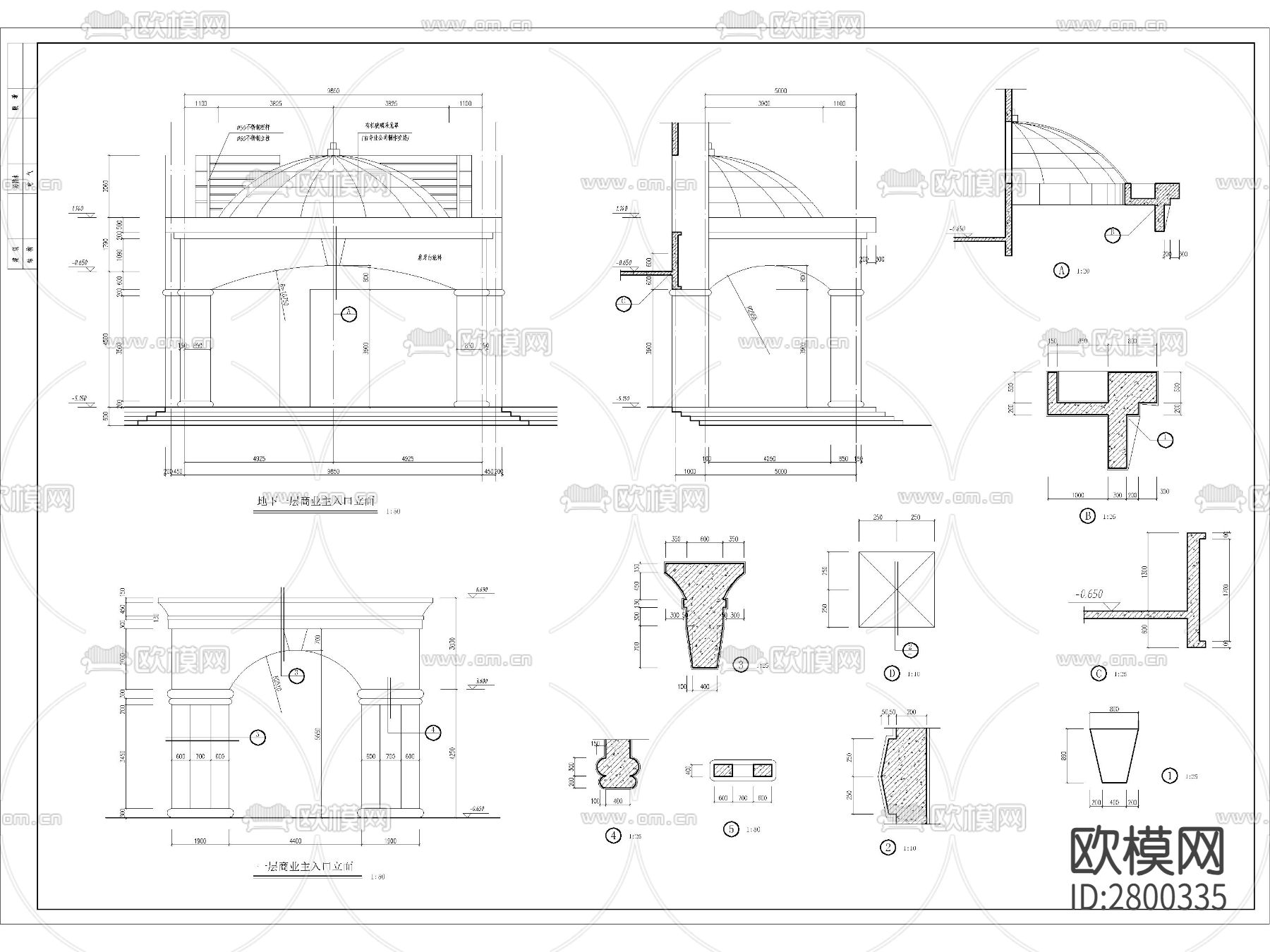 住宅CAD施工图下载（渲染图6）