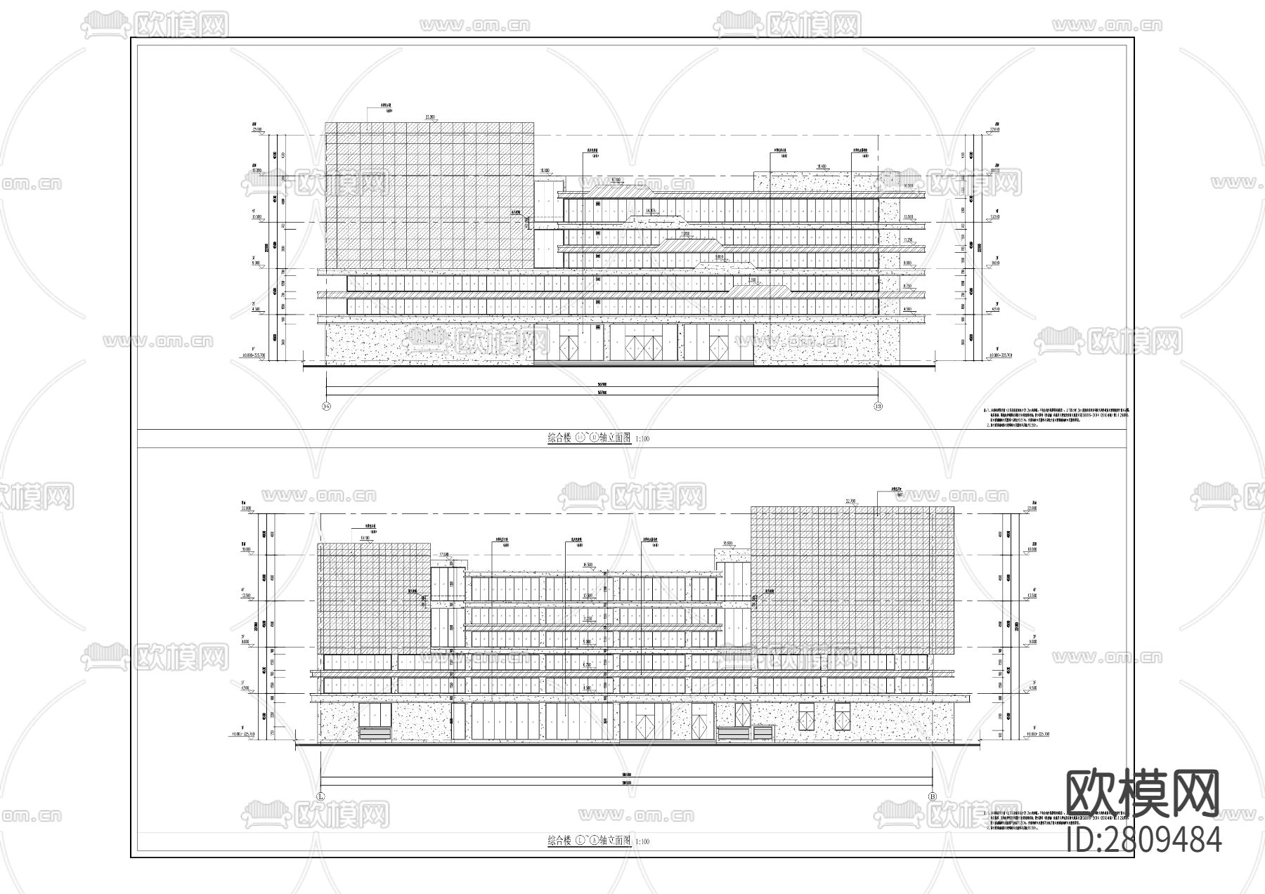血液中心永川分中心迁建工程cad施工图下载（渲染图9）