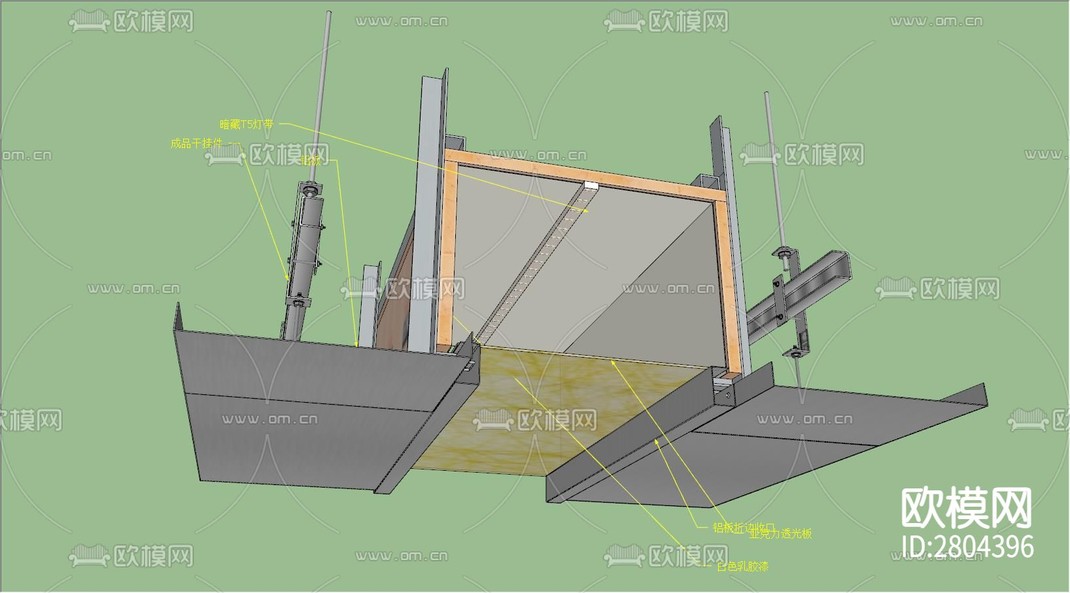 顶面节点图cad节点图-免费3dmax模型库-欧模网