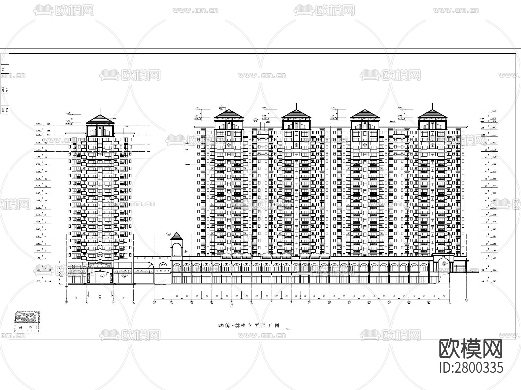 住宅CAD施工图下载（渲染图3）