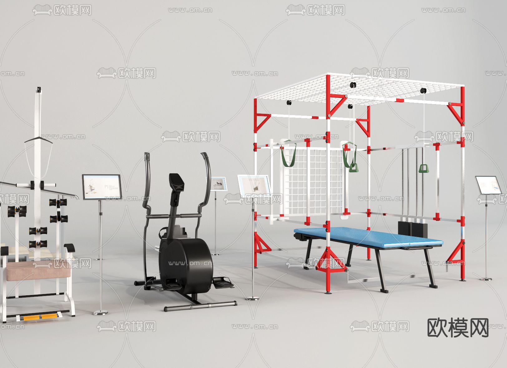 医疗器材 康复器材3d模型下载（渲染图2）