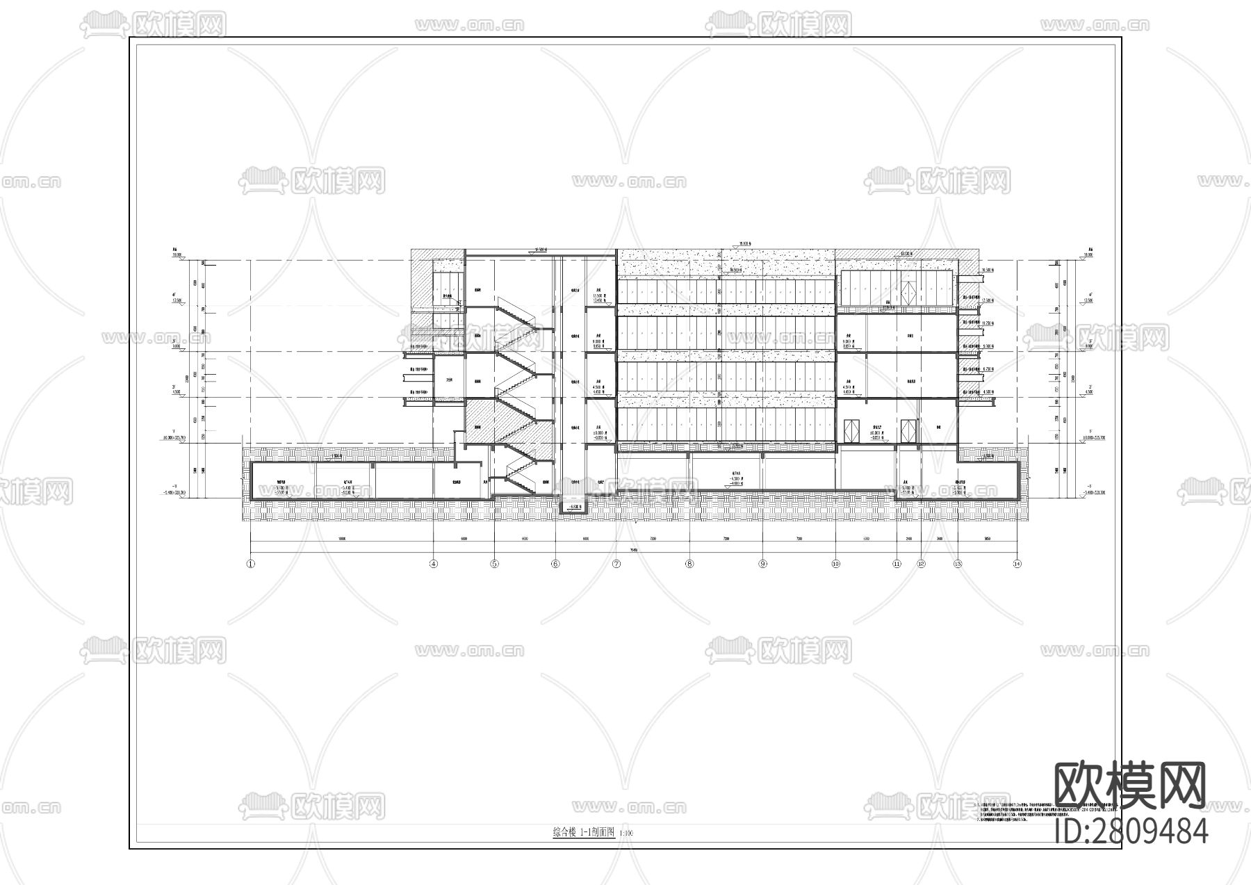 血液中心永川分中心迁建工程cad施工图下载（渲染图4）