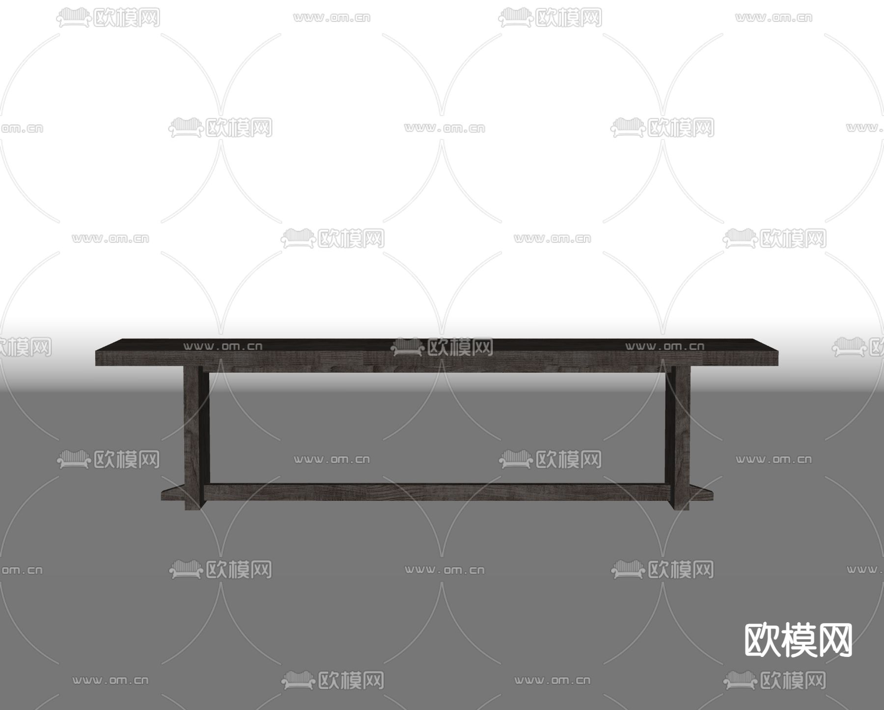 molteni 长凳 换鞋凳su模型下载（渲染图2）