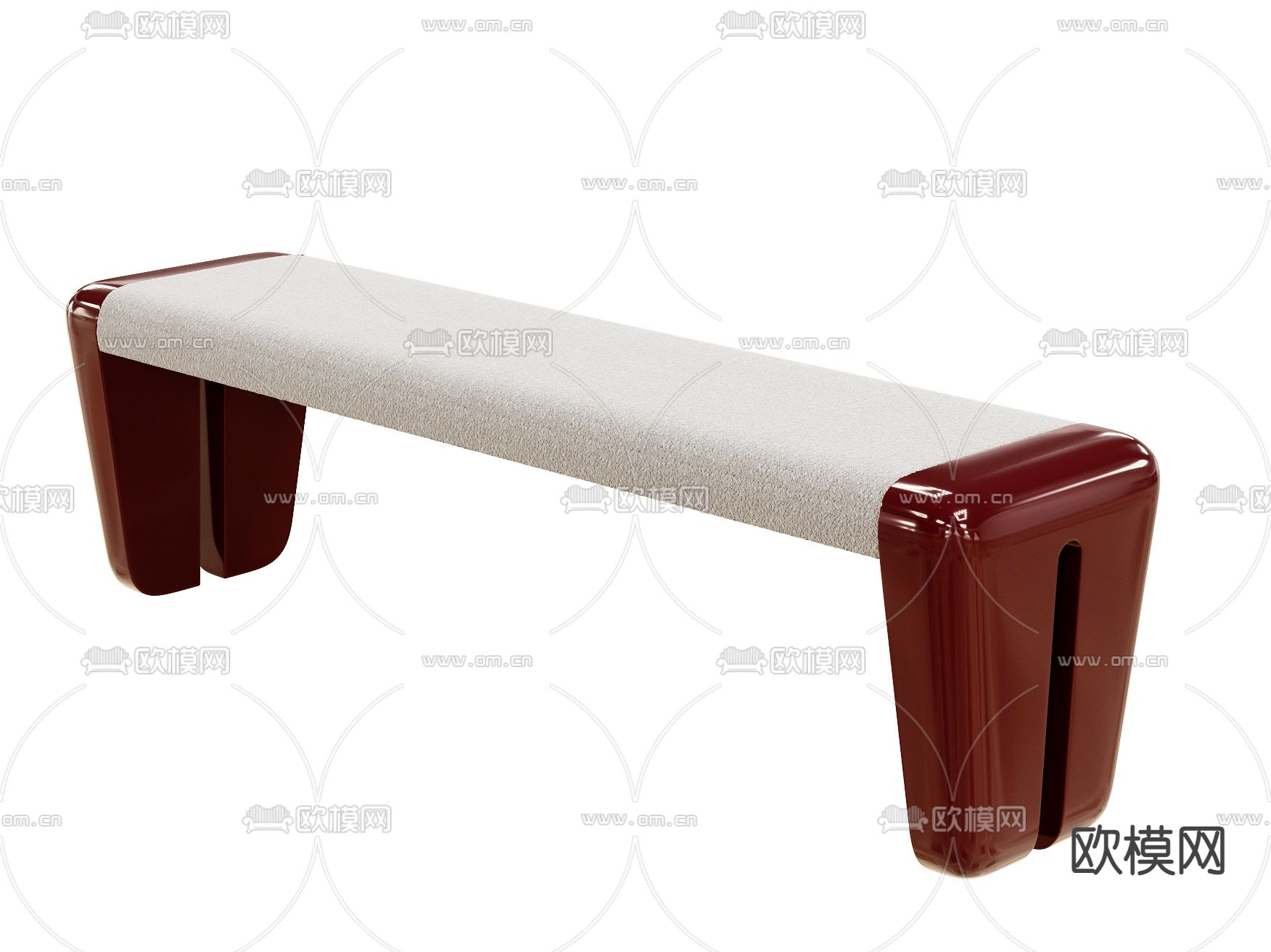 新中式凳子 长凳3d模型下载