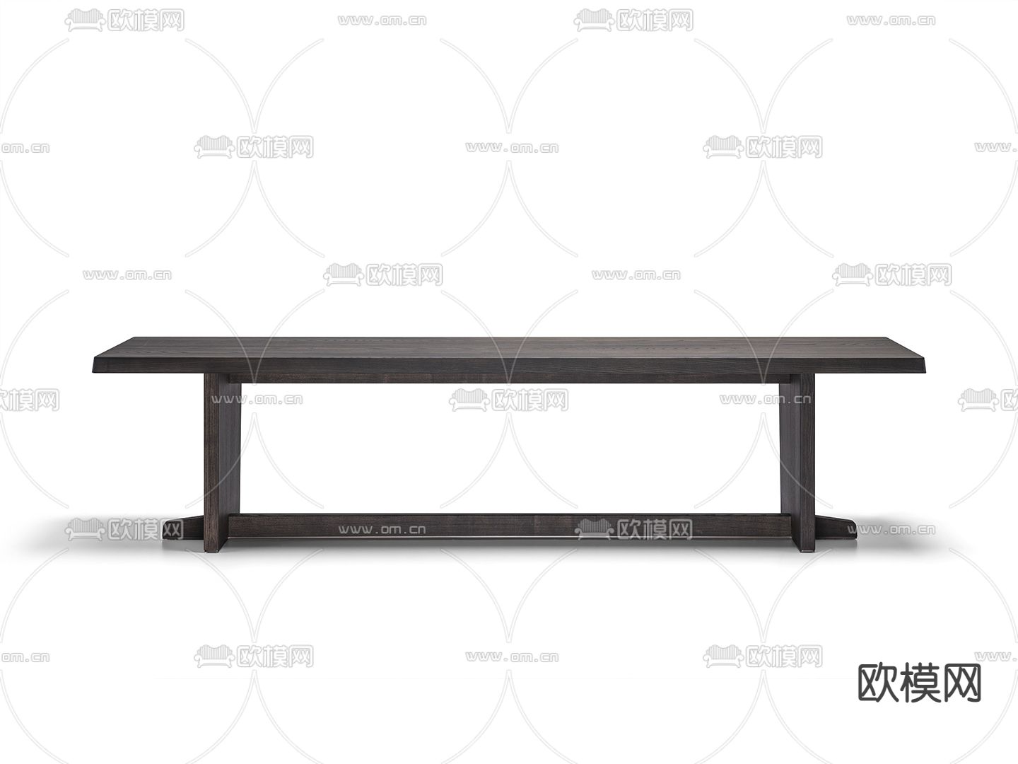 molteni 长凳 换鞋凳su模型下载（渲染图1）