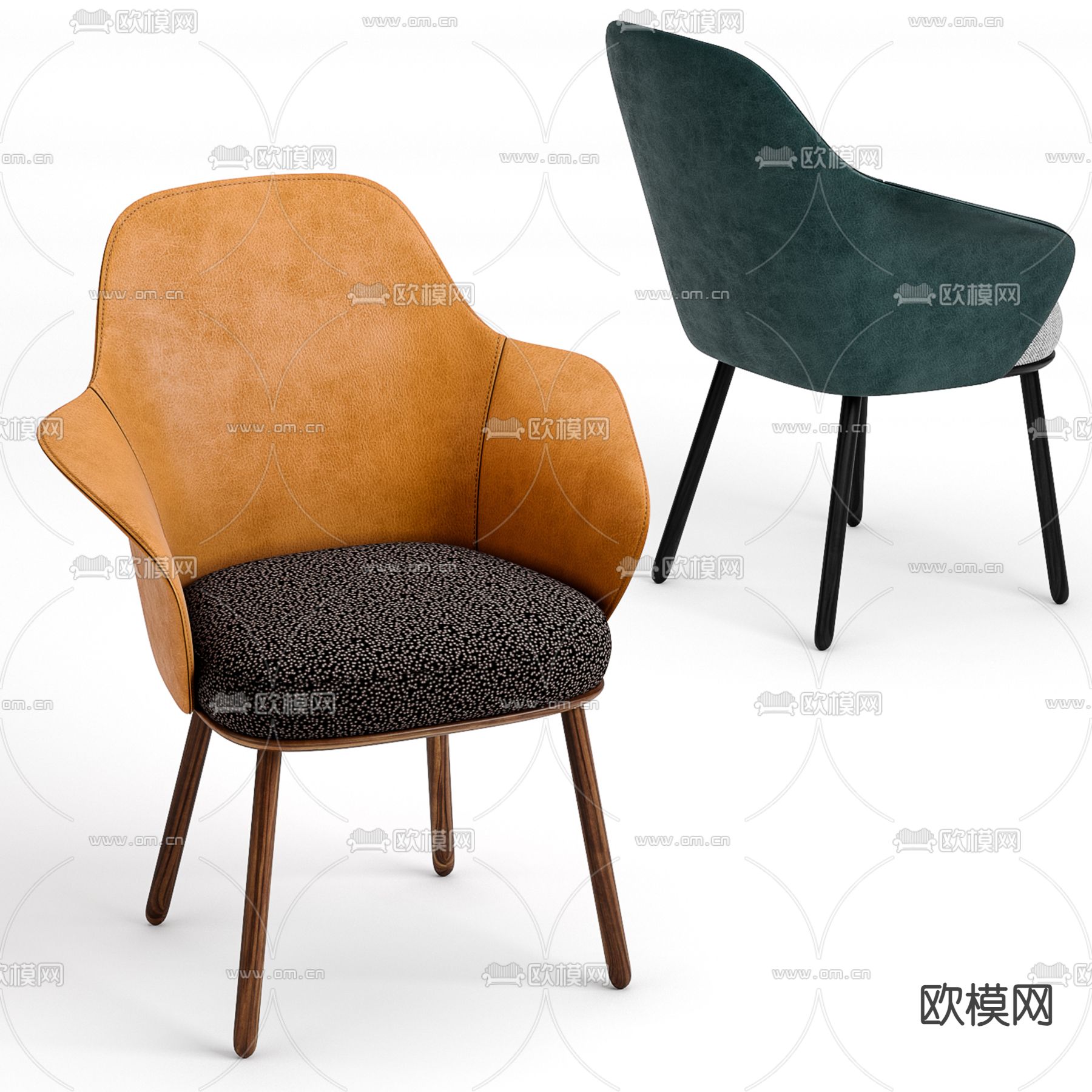 Cassina 现代椅子 休闲椅3d模型下载（渲染图2）