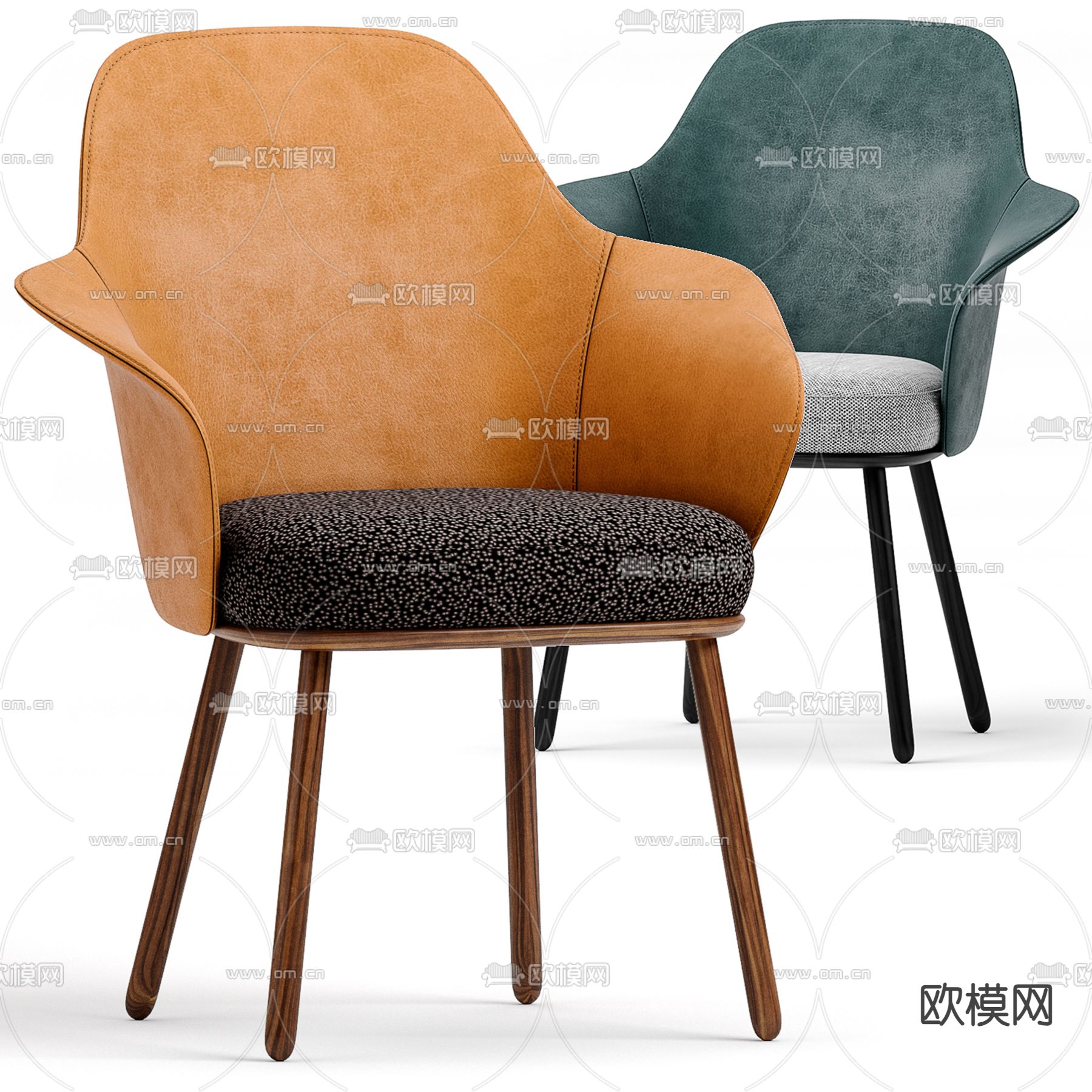 Cassina 现代椅子 休闲椅3d模型下载（渲染图1）