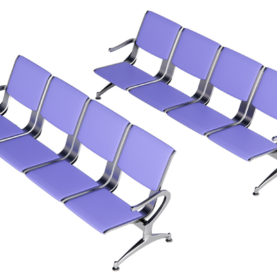  现代公共座椅 休息座椅su模型 