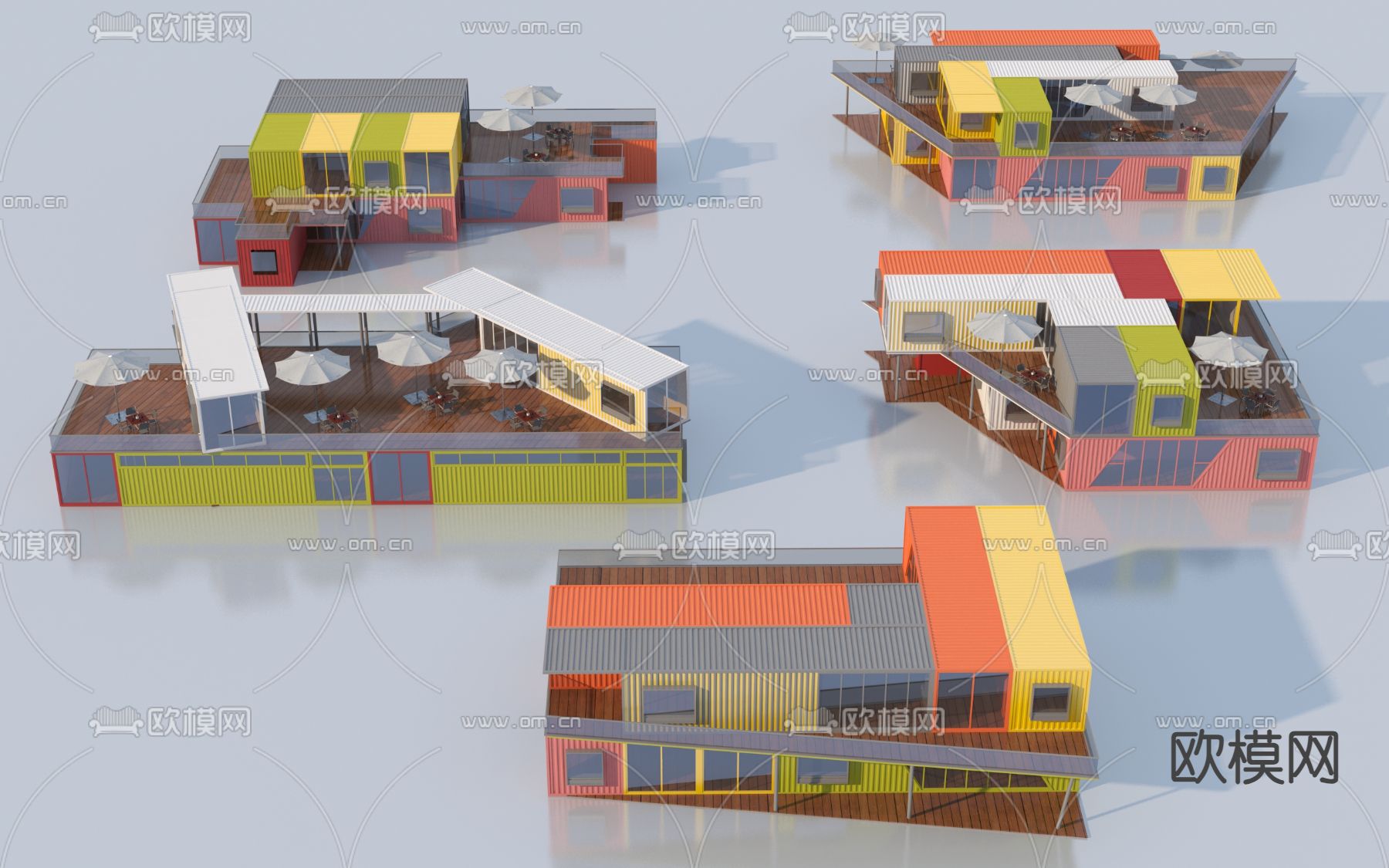 集装箱 建筑构件3d模型下载