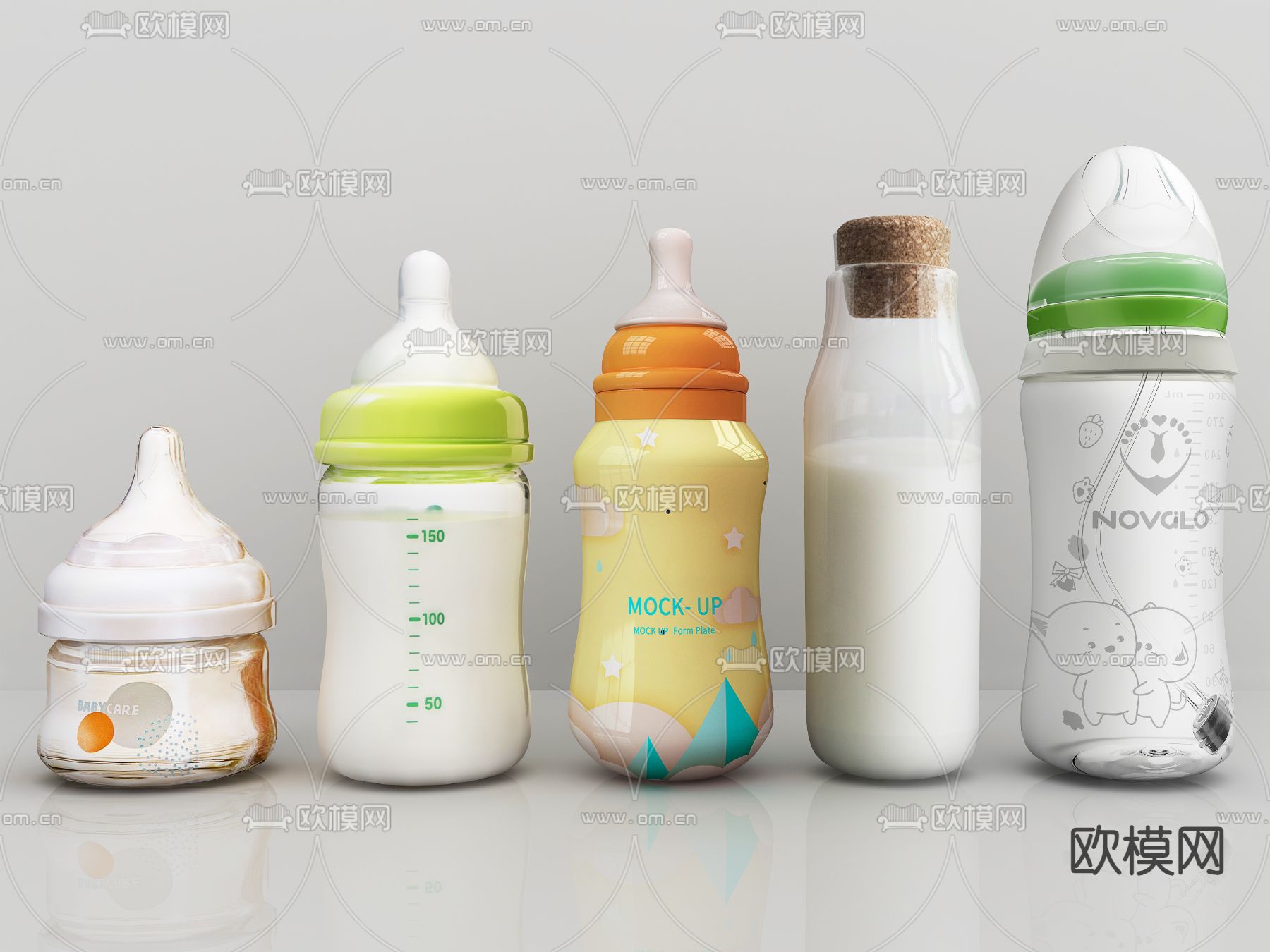 牛奶 鲜奶 纯牛奶su模型下载（渲染图1）