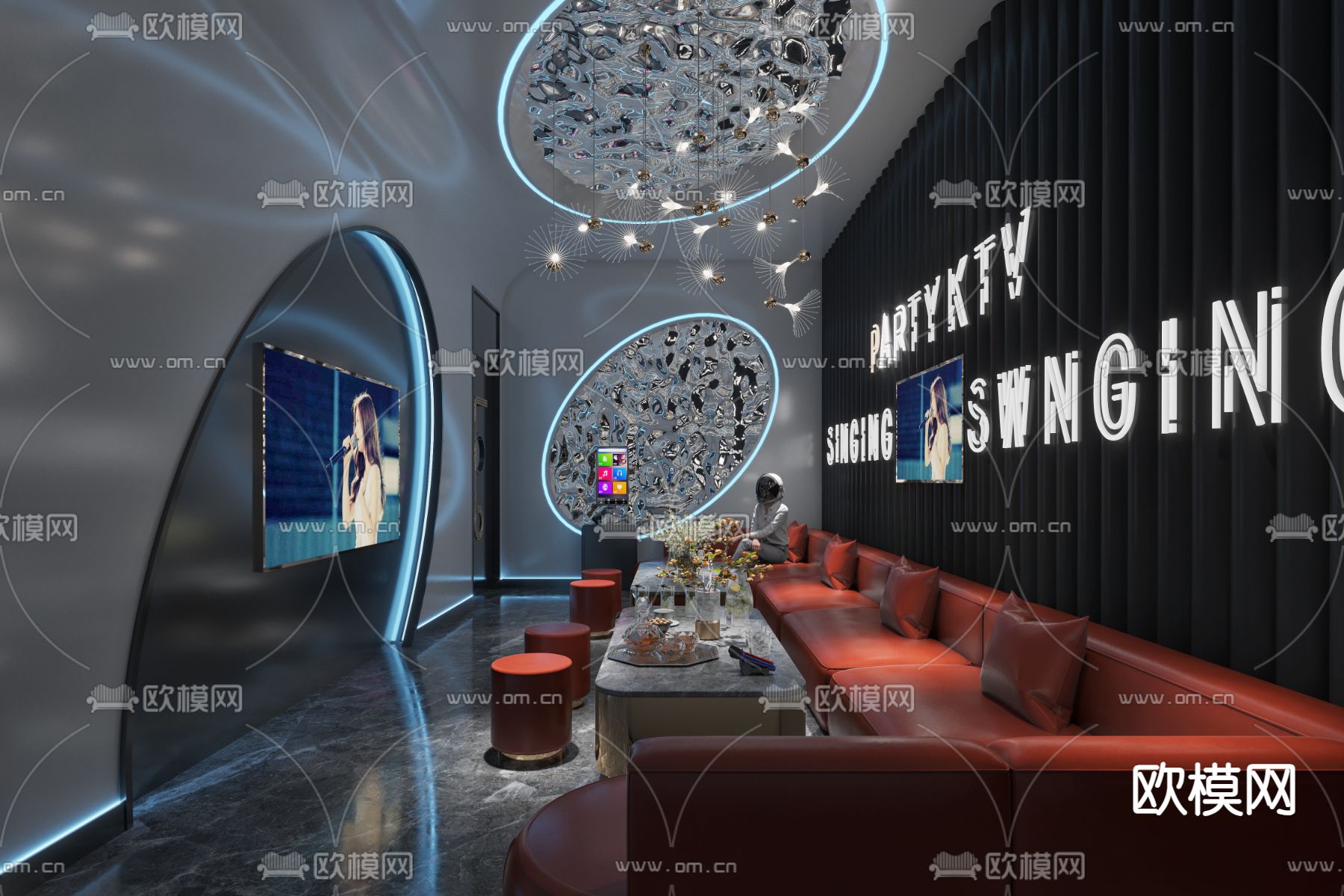 KTV包间 包厢3d模型下载