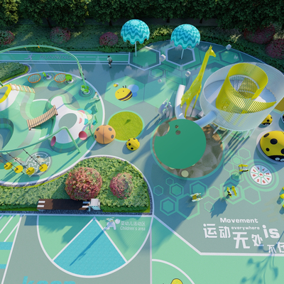 主题乐园 儿童乐园su模型