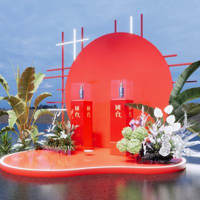 现代商业美陈su模型