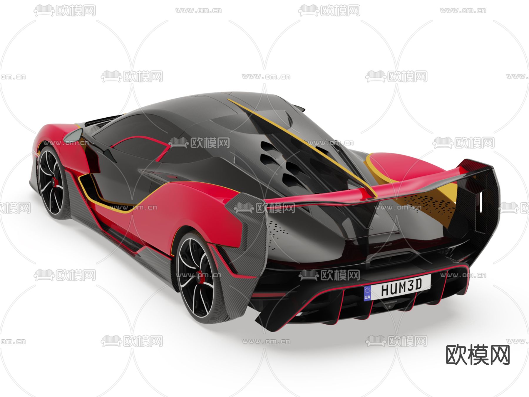 汽车 跑车 超跑3d模型下载（渲染图2）