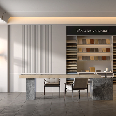  样板专卖店su模型 