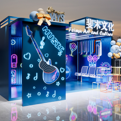 网红打卡 商业美陈su模型